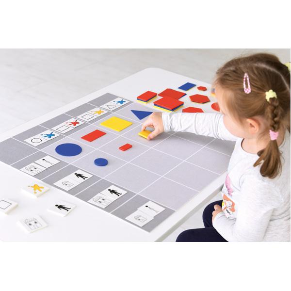 Logischer Baum - Legeplatte mit Koordinatensystem