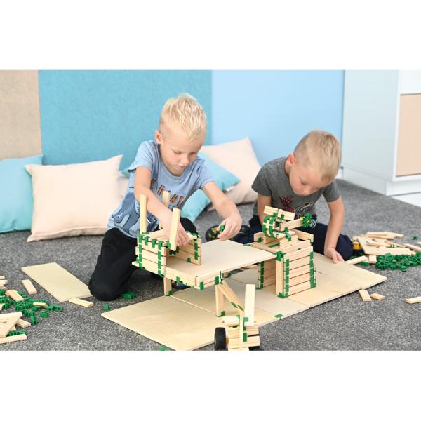 Join Clips - Holzbausteine, 260 Bausteine