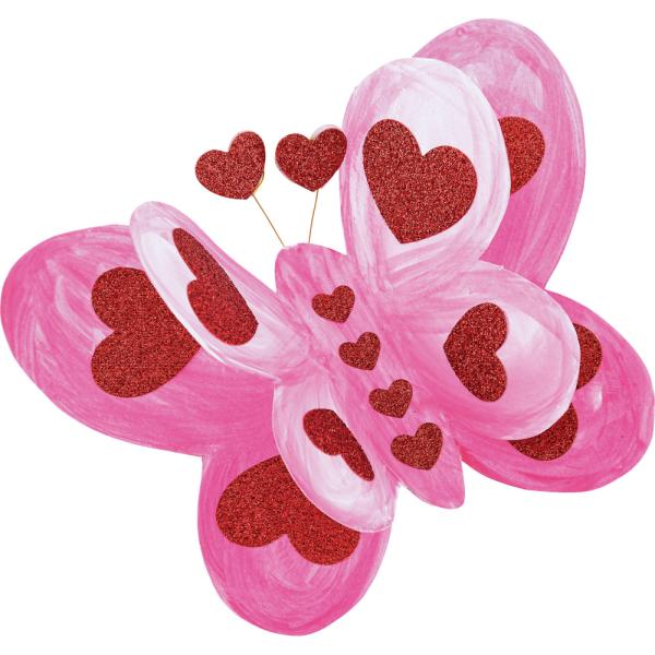 Glitzersticker Herzen, 146 Stck.