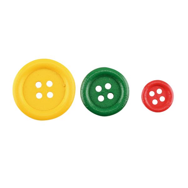 Bunte Holzknöpfe, 200 Stck.