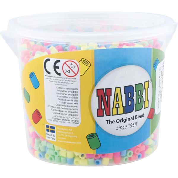 Bügelperlen NABBI® MINI 5.000 Stck., Pastell