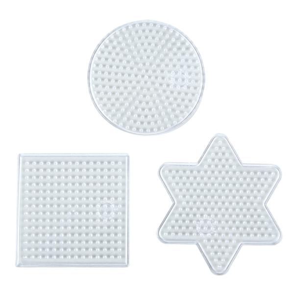 Steckplattenset für Bügelperlen NABBI® MINI, 3er-Set mit Stern