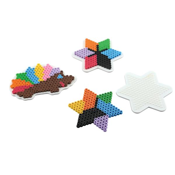 Bio-Bügelperlen NABBI® MIDI 30.000 Stck., Pastell, mit Steckplatten