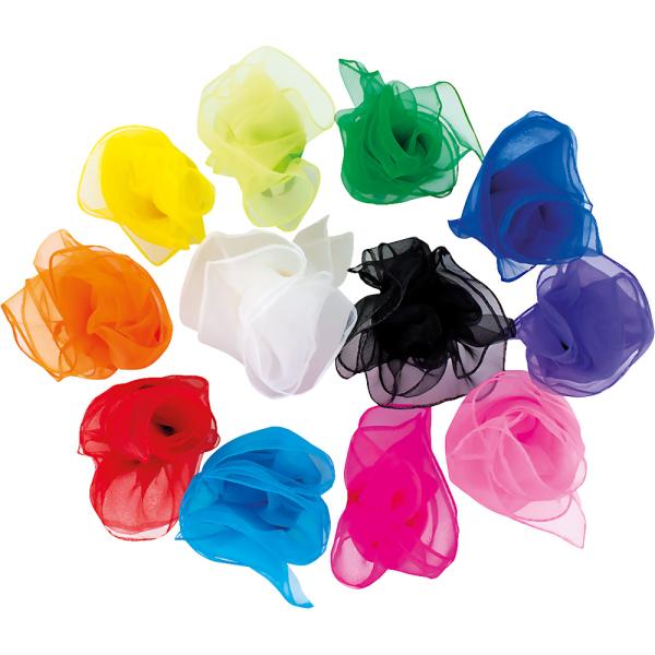 Jongliertücher, 12 Stck.