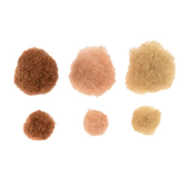 Pompons, 150 Stck., Tönung (654127)