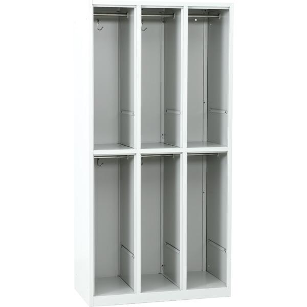 Metallspind-Korpus, H 180 cm, mit 6 Fächern