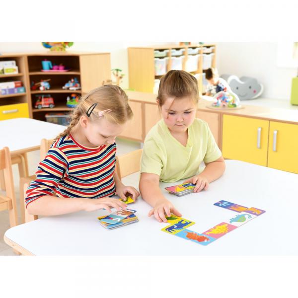 Doppelseitiges Dominospiel - Dinosaurier