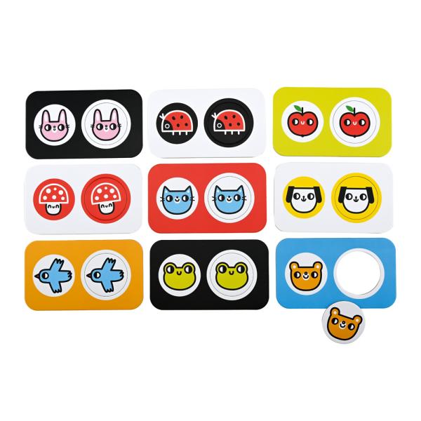 Kontrast-Puzzle Paarsuche