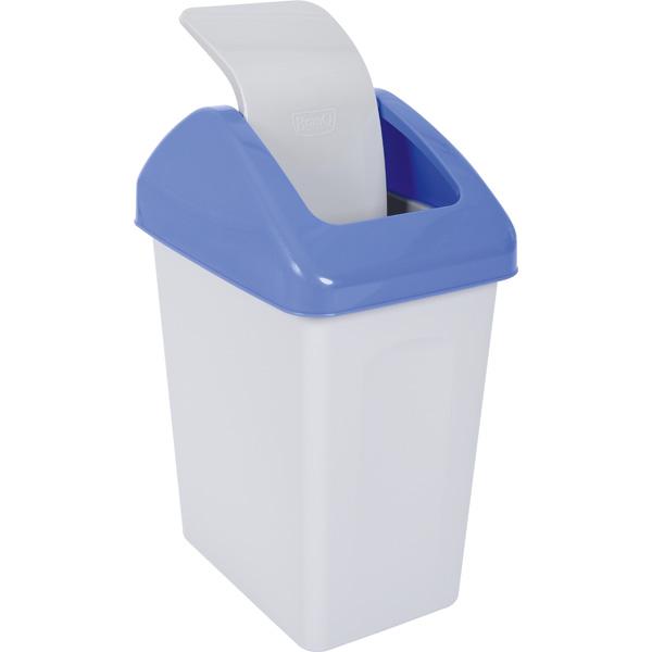 Abfallbehälter C mit Schwingdeckel, 25 l - blau
