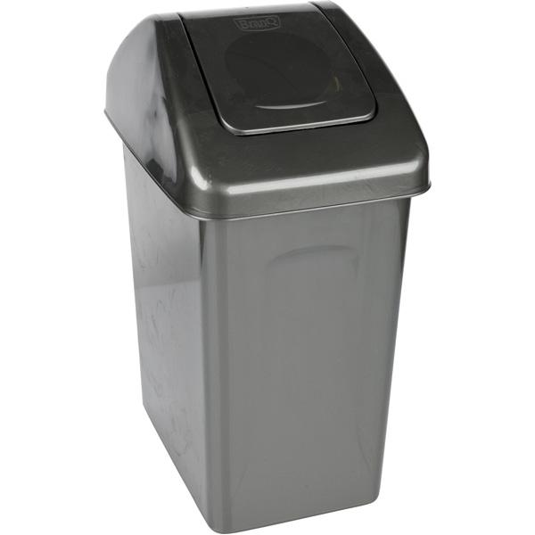 Abfallbehälter E mit Schwingdeckel, 10 l, schwarz