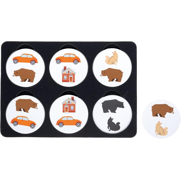 Paar-Suchspiel und Einlegepuzzle Grafiken - Schatten