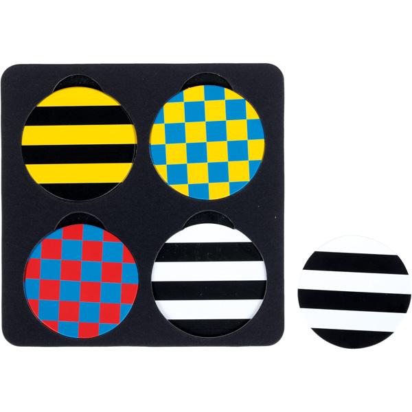 Paar-Suchspiel und Einlegepuzzle Grafiken - Streifen und Karos