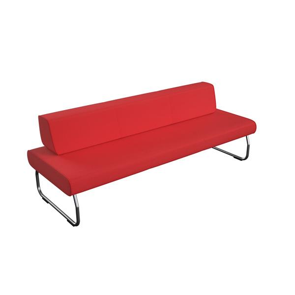 Modul Flow, 3-Sitzer, mit Lehne