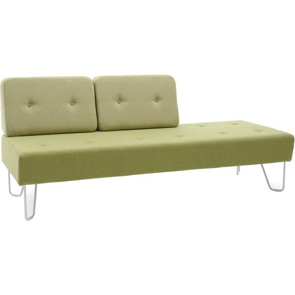 Modul Cool, 3-Sitzer mit 2 Lehnen - grün