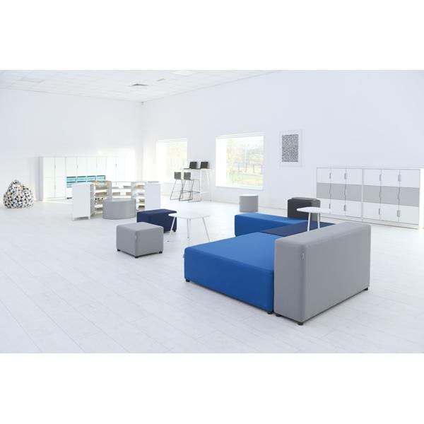 Modul Blocks maxi, Lehne B 130, H 74, hellgrau