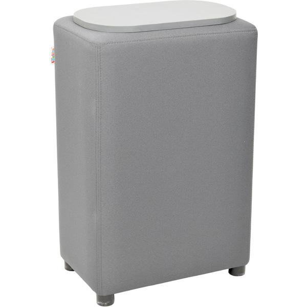 Modul Blocks maxi, Lehne B 50, H 74, mit Tischplatte, graphit