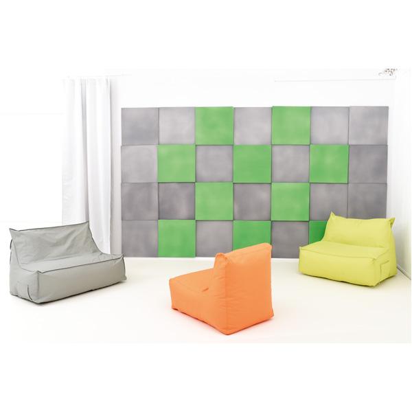 Akustik-Wandpaneel, Quadrat, Stärke 2 cm, marengo