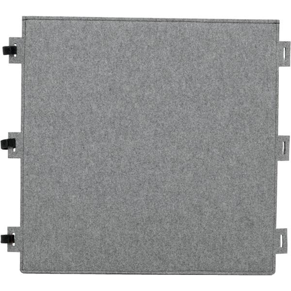Wandschirm aus Filz, Quadrat, grau, 60 x 60