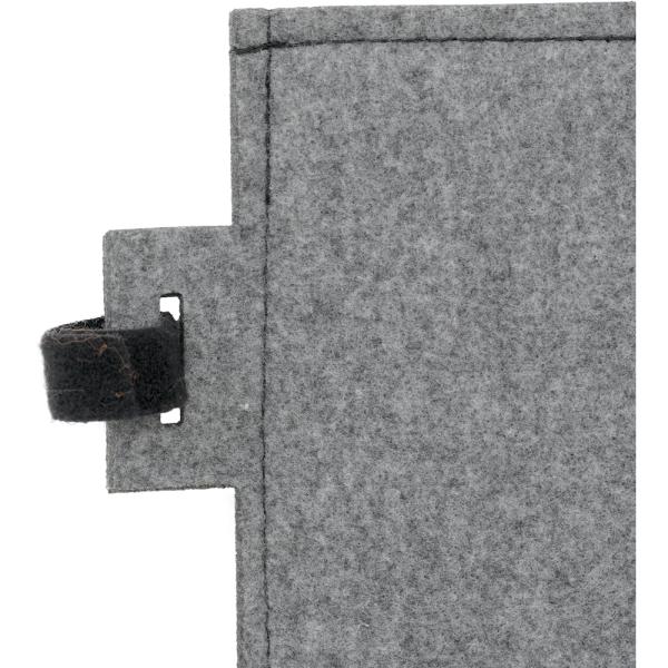 Wandschirm aus Filz, Quadrat, grau, 60 x 60