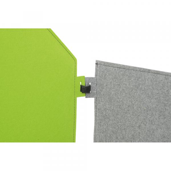 Wandschirm aus Filz, Haus, grau, 70 x 90