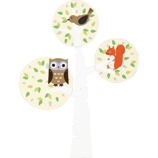 Filz-Wandapplikation, Freunde auf dem Baum