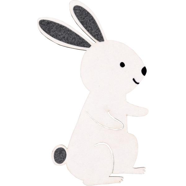 Filz-Wandapplikation, Hase