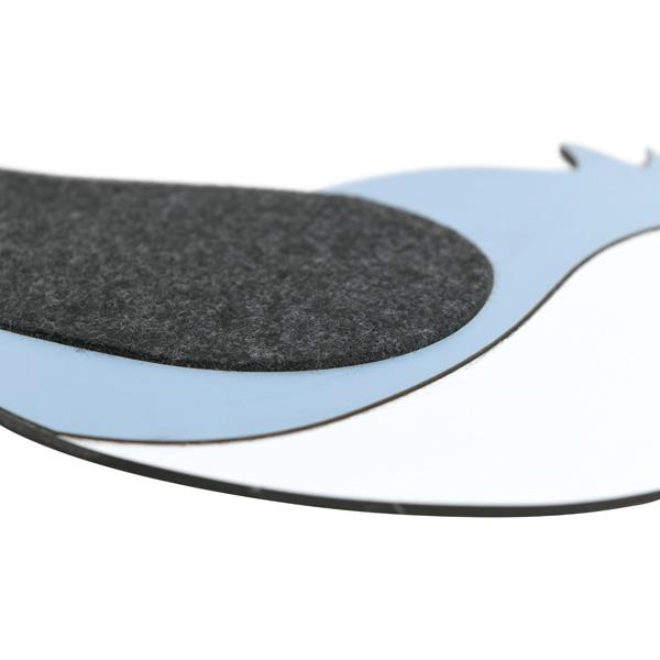 Filz-Wandapplikation, Vogel