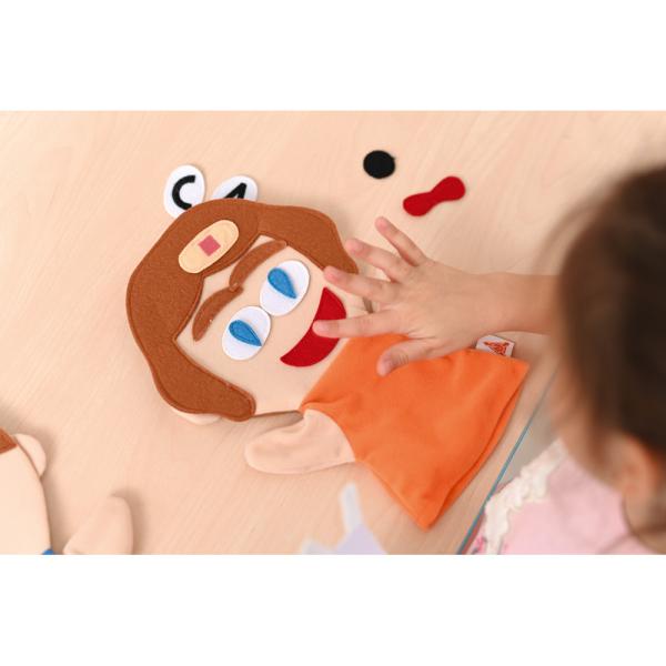 Handpuppen Emotionen, zum Gestalten