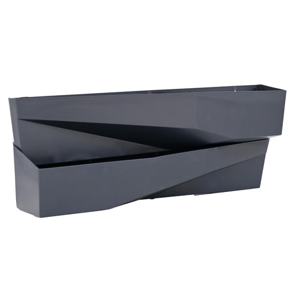 Grüne Wand - modulare Pflanztöpfe, länglich - anthrazit