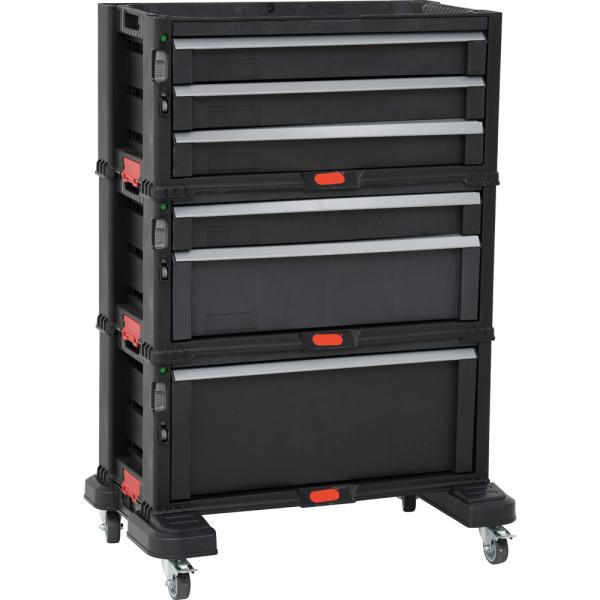 Mobiler Werkzeugschrank mit 6 Schubladen