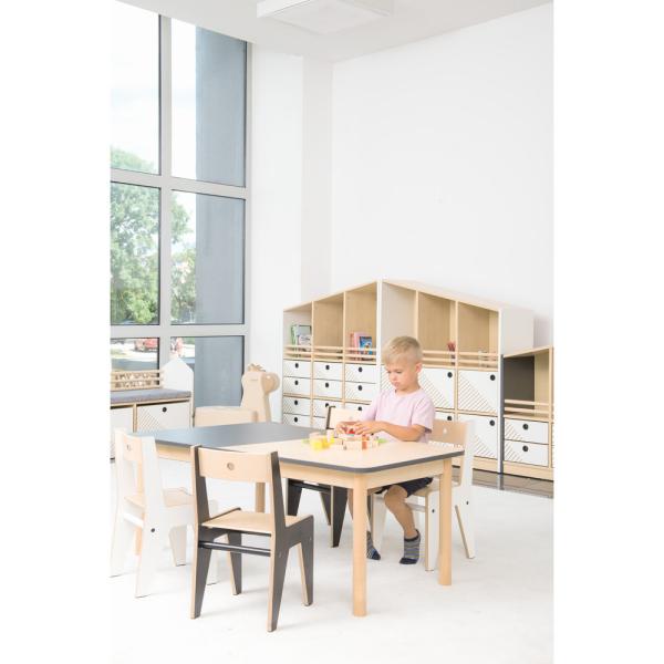 FLO Schrank L, Giebel rechts, weiss