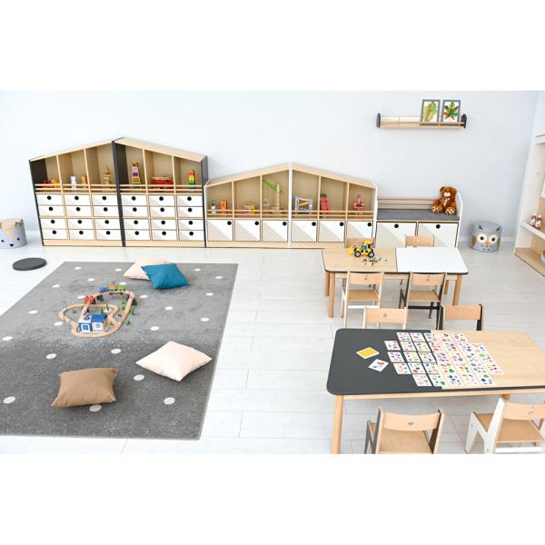 FLO Schrank L, Giebel rechts, weiss