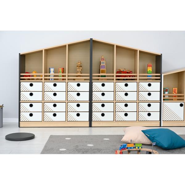 FLO Schrank L, Giebel rechts, anthrazit