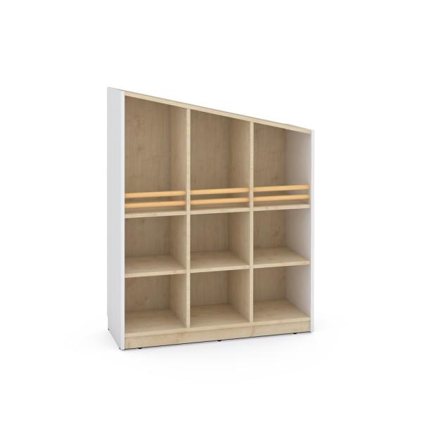 FLO Schrank L, Giebel links, weiss