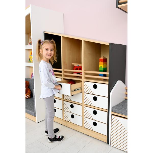 FLO Schrank L, Giebel links, anthrazit