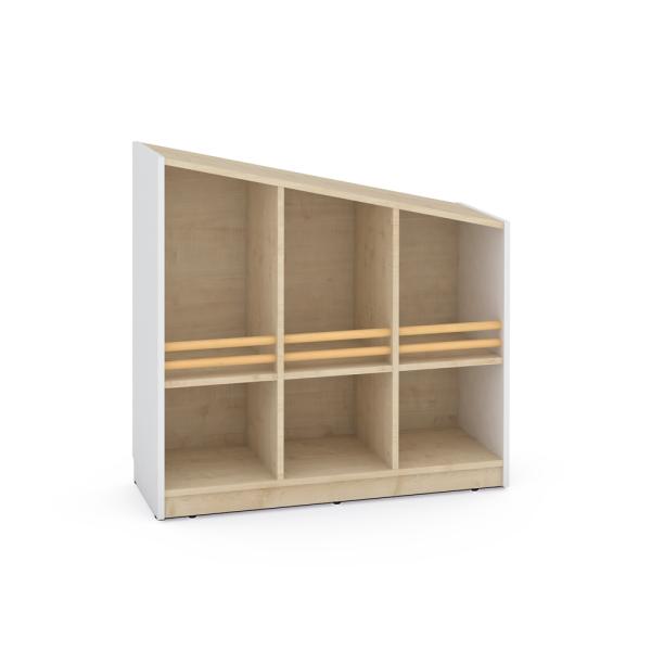 FLO Schrank M, Giebel links, weiss