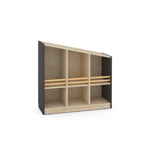 FLO Schrank M, Giebel links, anthrazit