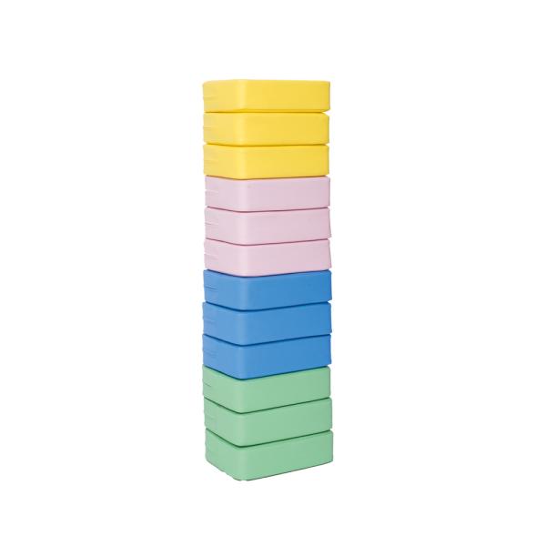 Sitzkissen rechteckig, 12er-Set, Pastell