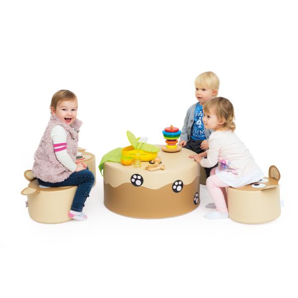 Schaumstofftisch Bärenspuren