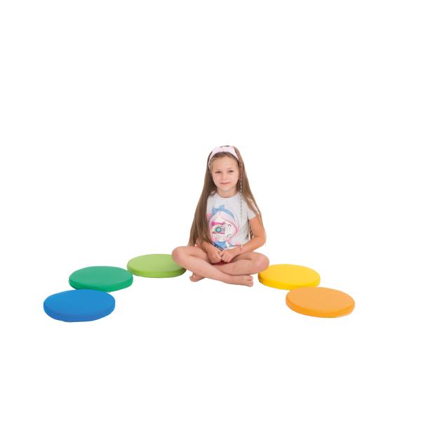 Sitzkissen rund, H 3 cm, 6er-Set