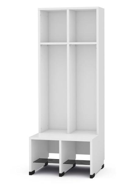 Garderobe Tropfen 2, SH 31 cm, weiss