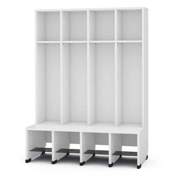Garderobe Tropfen 4, SH 31 cm, weiss