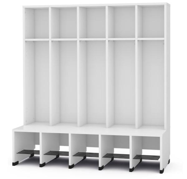 Garderobe Tropfen 5, SH 31 cm, weiss