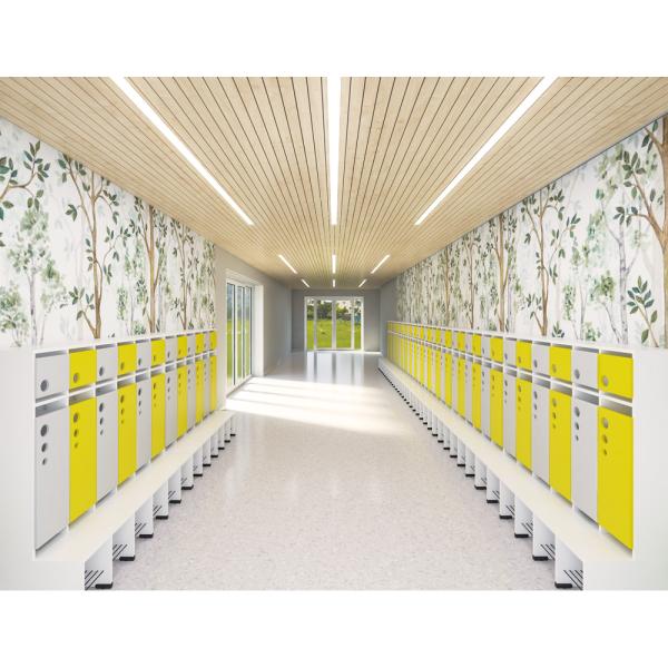 Garderobe Tropfen 5, SH 31 cm, weiss