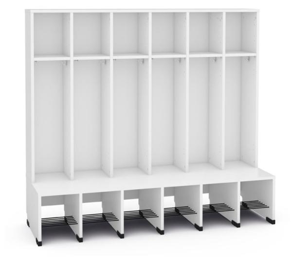 Garderobe Tropfen 6, SH 31 cm, weiss