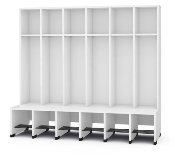 Garderobe Tropfen 6, SH 31 cm, weiss