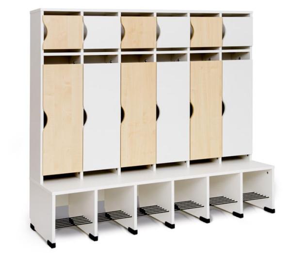Garderobe Tropfen 6, SH 31 cm, weiss