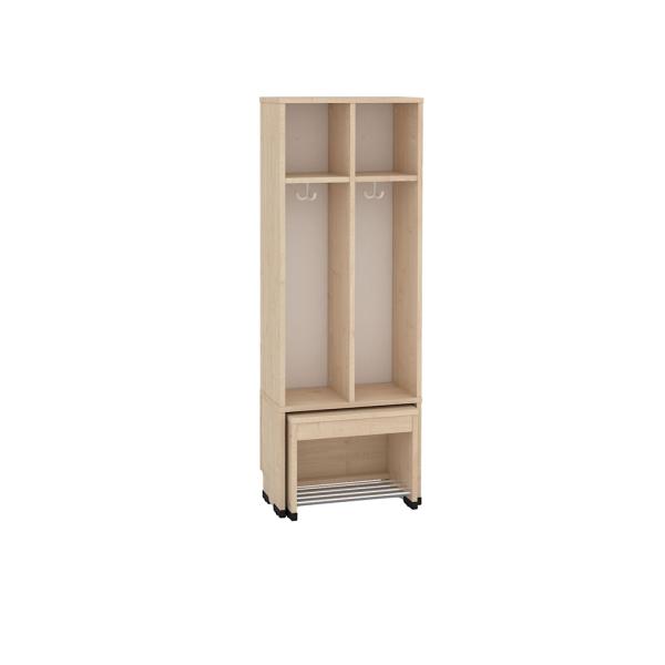 Garderobe Tropfen mit ausziehbarer Bank 2, SH 35 cm