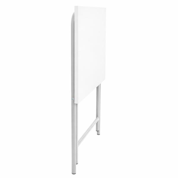 Klapptisch Ivo - alufarben - weiss