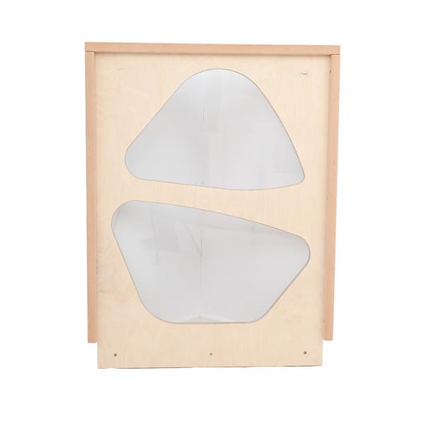 Modulare Spielecke ModuPlay – Wand D, mit 2 Fenstern, farblos